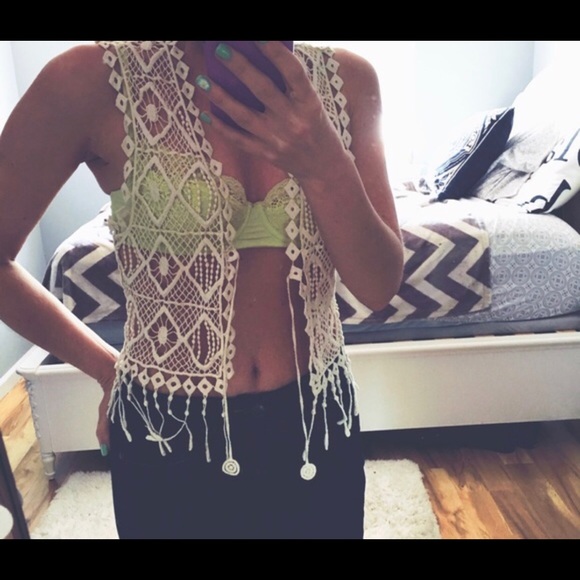 Crochet Boho Cover-up/Top - Picture 2 of 4